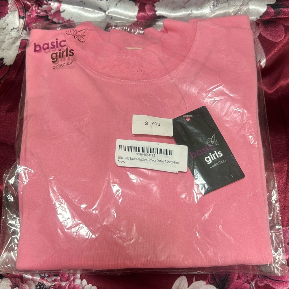 Girls pink turtleneck size 9